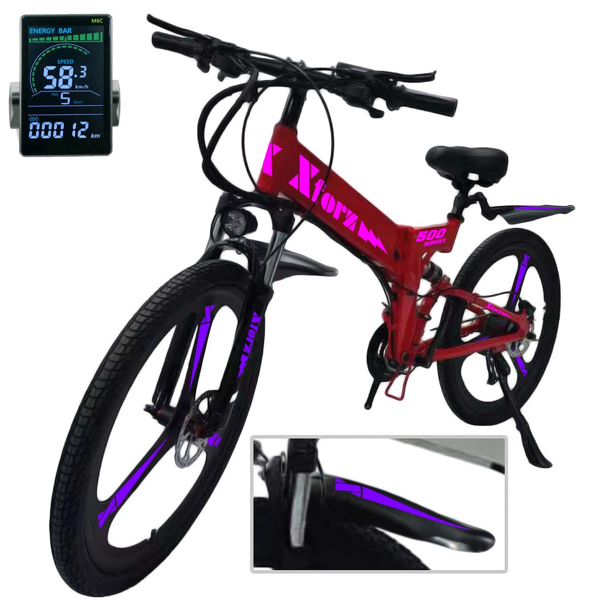 Foto 3 pulgar | Bici Eléctrica Frenos Magnesioventdepot Mxmrj-016 1 Pieza Multicolor