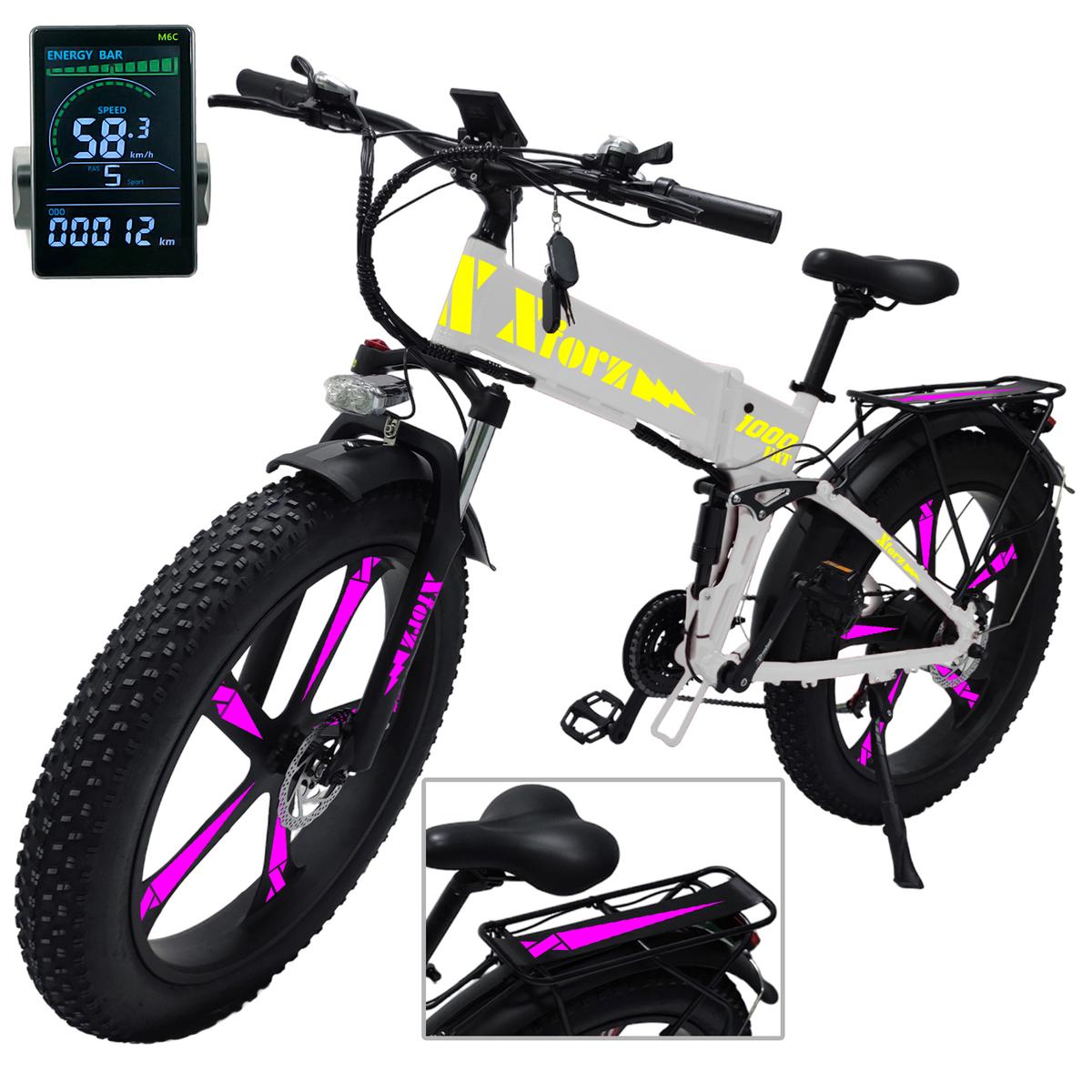 Foto 2 pulgar | Bicicleta Eléctrica Ruedas Anchasventdepot Mxfbt-045 1 Pieza Multicolor