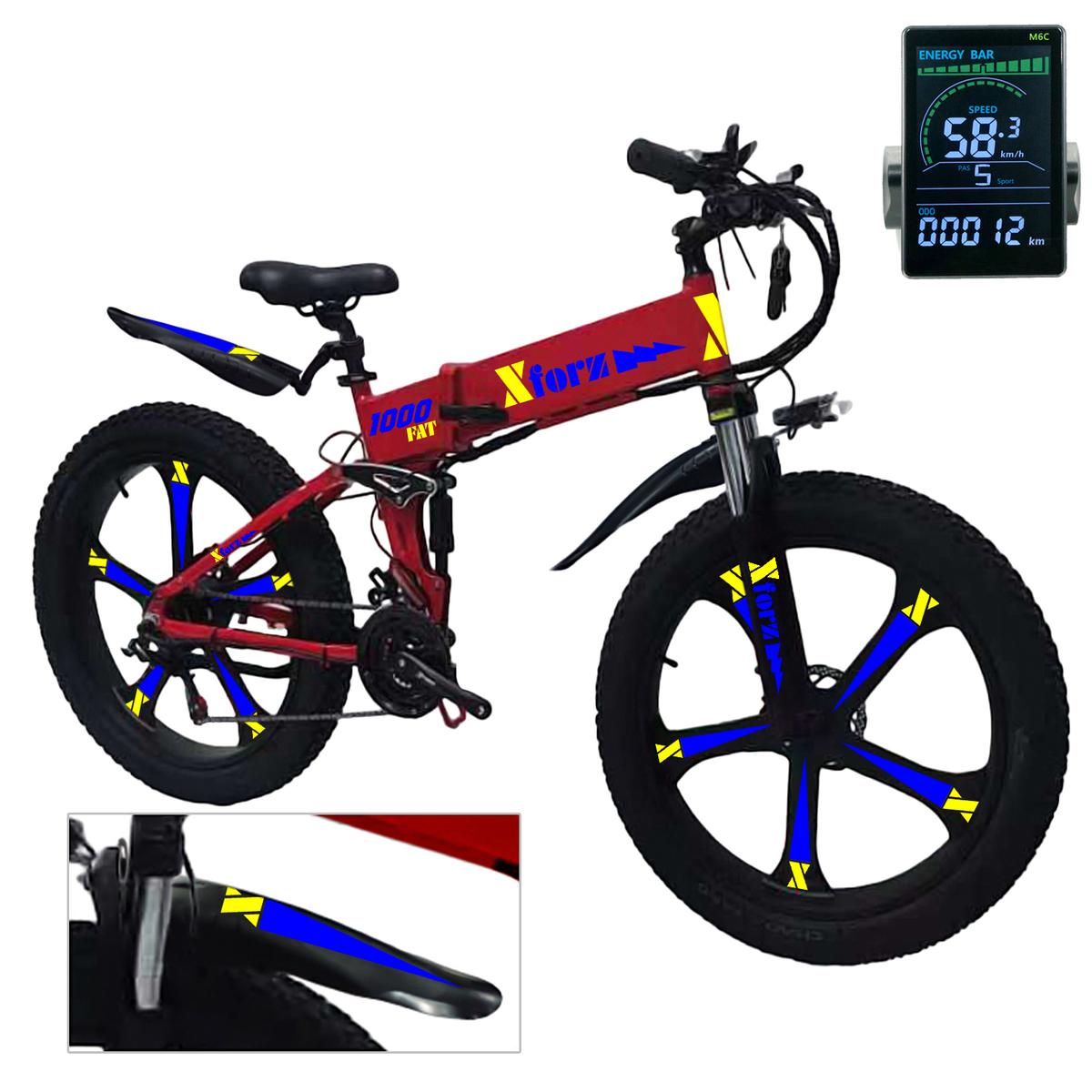 Fat Bike Eléctricaventdepot Mxfrp-065 1 Pieza Multicolor