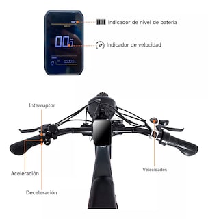 Foto 3 | Bicicleta Eléctrica Montaña Motor 500w 40km/h Para Adultos Mx18 GAROW