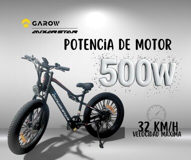 Foto 2 | Bicicleta Electrica 500w 35-40km/h 100km,bici Montaña Garow MX19
