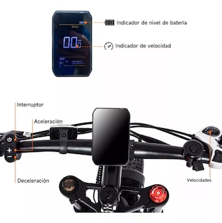 Foto 5 | Bicicleta Electrica 500w 35-40km/h 100km,bici Montaña Garow MX19