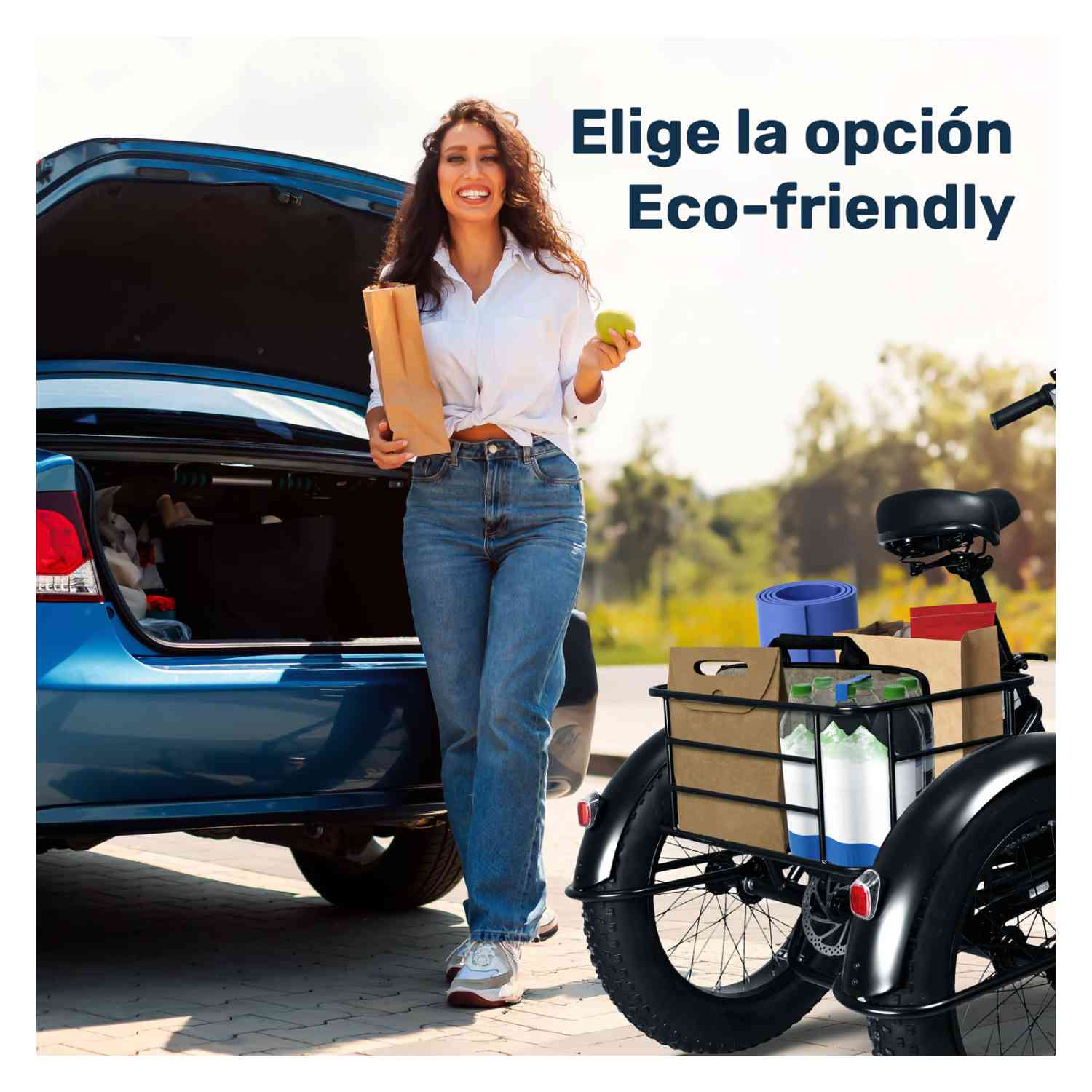 Foto 4 pulgar | Tricicleta Eléctrica E-Be Delivery 43 km