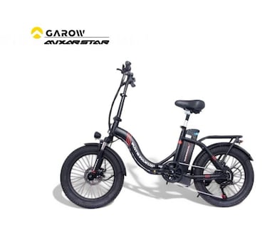 Foto 1 | Bicicleta Electrica Plegable Autonomia 40km Asistencia 100km velocidad 32km 48v 13ah Adultos Negro Garow