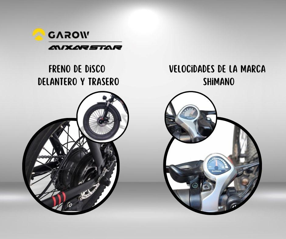 Foto 4 pulgar | Bicicleta Electrica Plegable Autonomia 40km Asistencia 100km velocidad 32km  48v 13ah Adultos Negro Garow