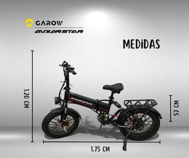 Foto 2 | Bicicleta Eléctrica Plegable Garow 48v 13ah 500w Mx20 Plegable Velocidades Shimano