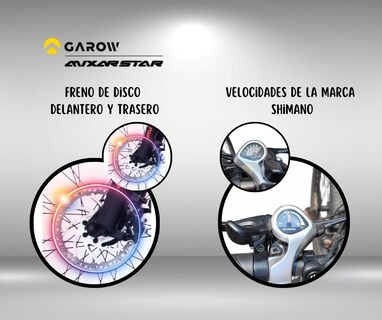Foto 3 | Bicicleta Eléctrica Plegable Garow 48v 13ah 500w Mx20 Plegable Velocidades Shimano