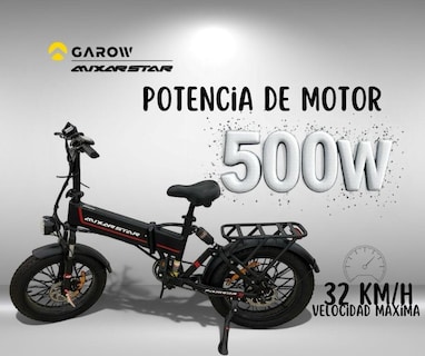 Foto 4 | Bicicleta Eléctrica Plegable Garow 48v 13ah 500w Mx20 Plegable Velocidades Shimano