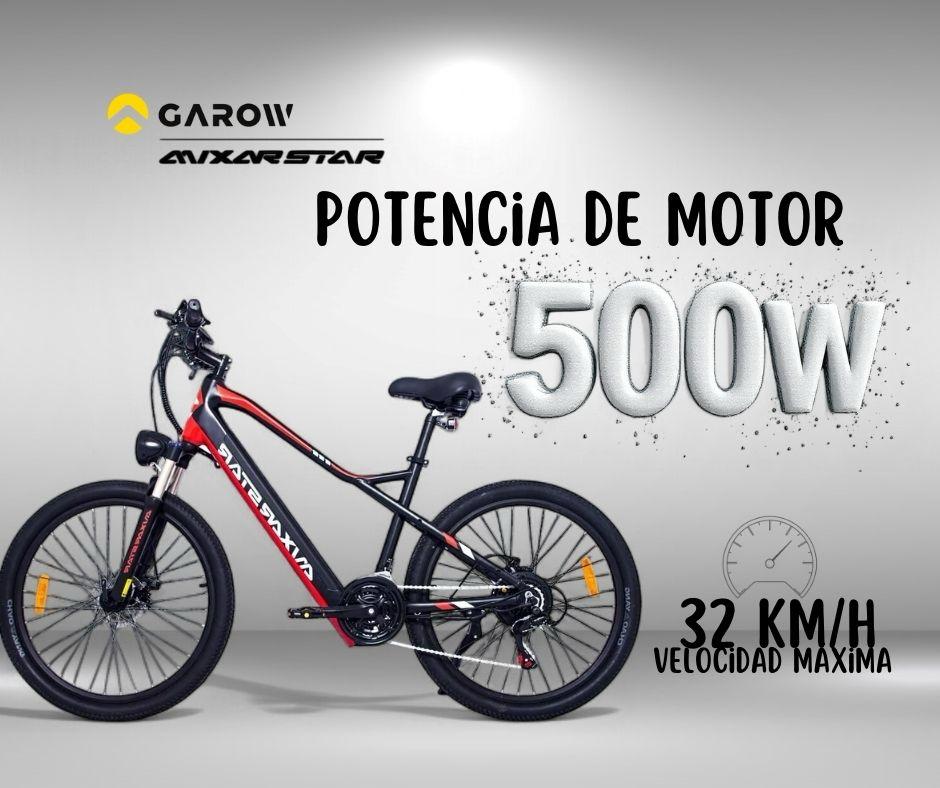 Foto 3 pulgar | Bicicleta Eléctrica Montaña MX17 Garow 500W 48V 13Ah 7 Velocidades Freno Disco Autonomía 100km