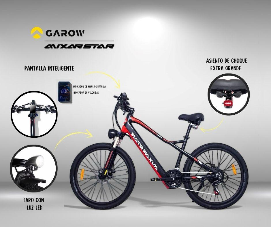 Foto 5 pulgar | Bicicleta Eléctrica Montaña MX17 Garow 500W 48V 13Ah 7 Velocidades Freno Disco Autonomía 100km