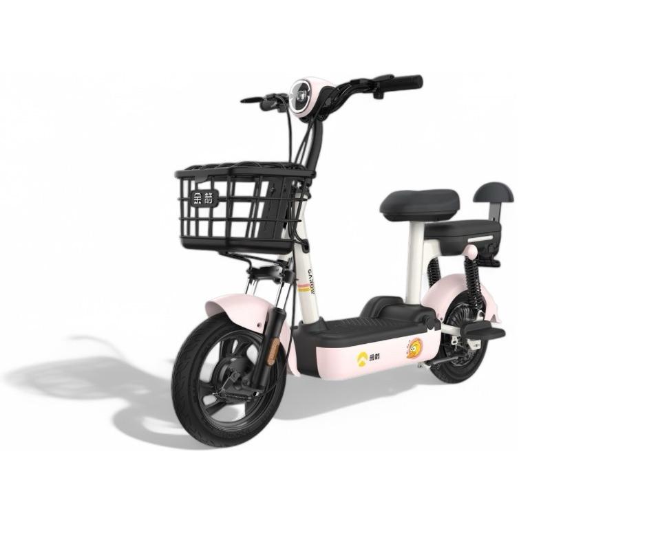 Bicicleta Electrica 2 Personas Color Rosa Garow Motor 500w Velocidad 32/35km Autonomia 40/45km