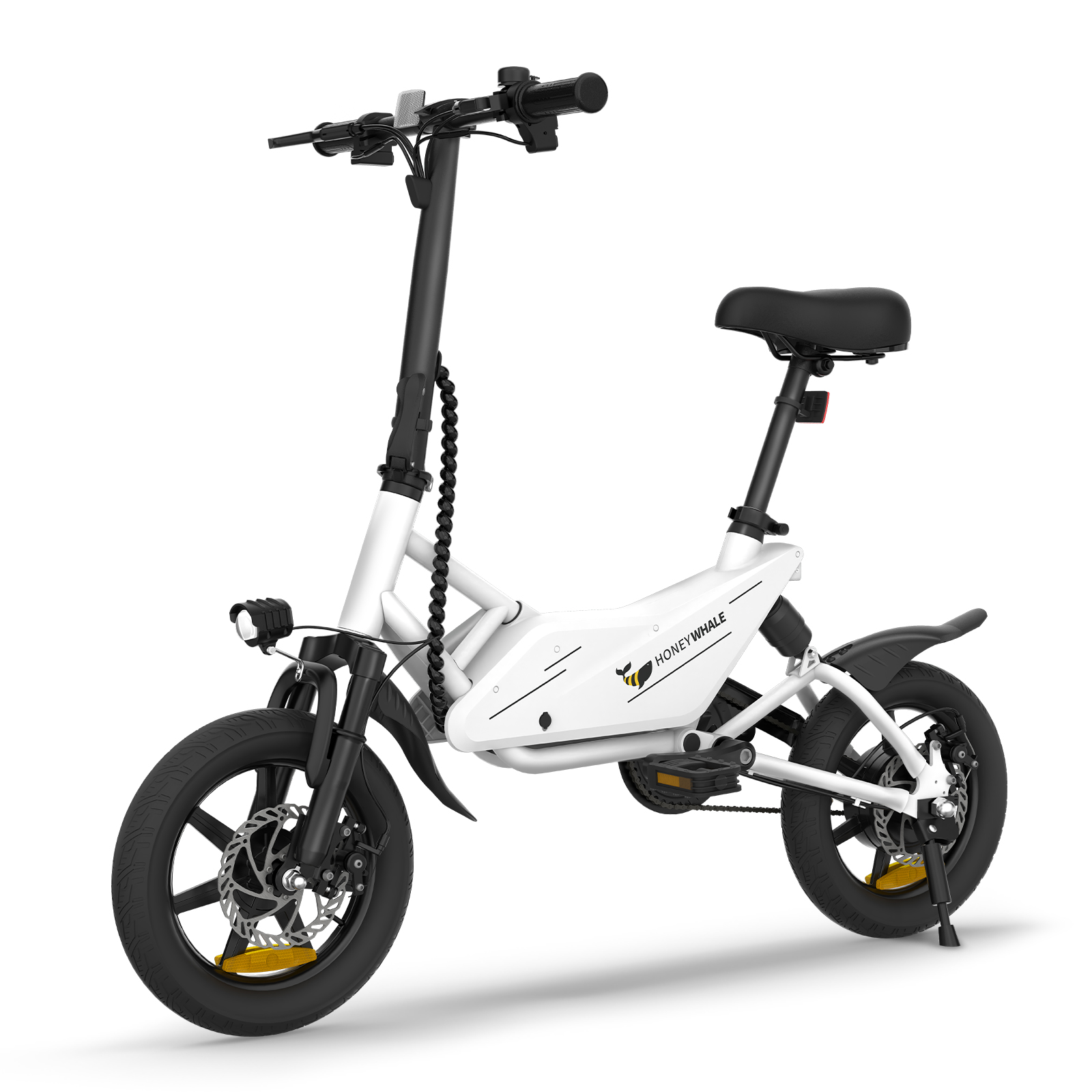 Foto 2 pulgar | Bicicleta Eléctrica Plegable Honey Whale S4 Blanco 25 km/h 23 km