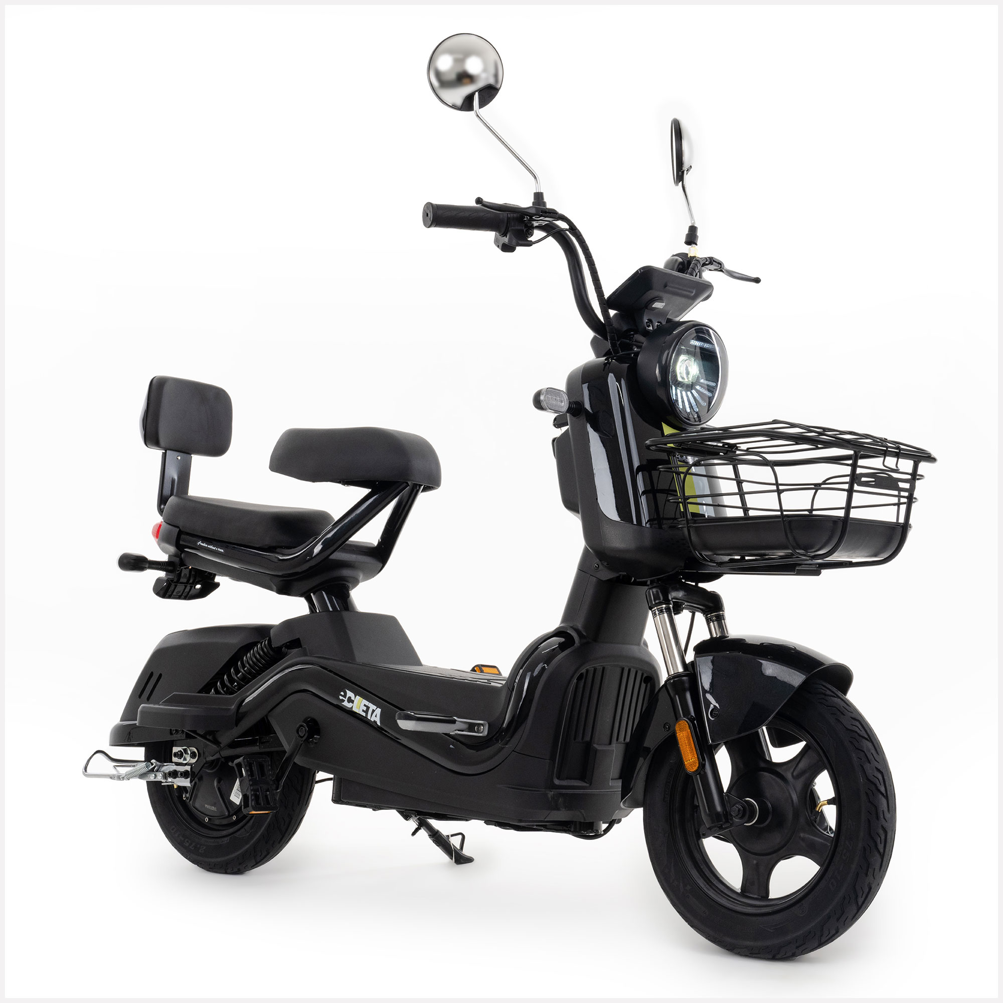 Bicicleta Electrica Atomo Con Doble Asiento Velocidad 40km/h