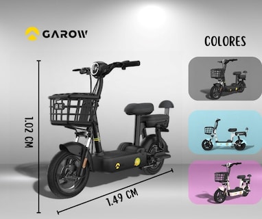 Foto 4 | Bicicleta Eléctrica Motor 500 W Garow City Negra