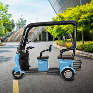 Foto 1 | Triciclo Eléctrico Kiwo Con Techo Azul Cielo Waldos Bty002