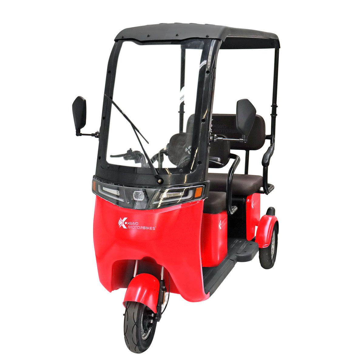 Foto 1 | Triciclo Eléctrico Kiwo Con Techo Rojo Metálico Waldos Bty002