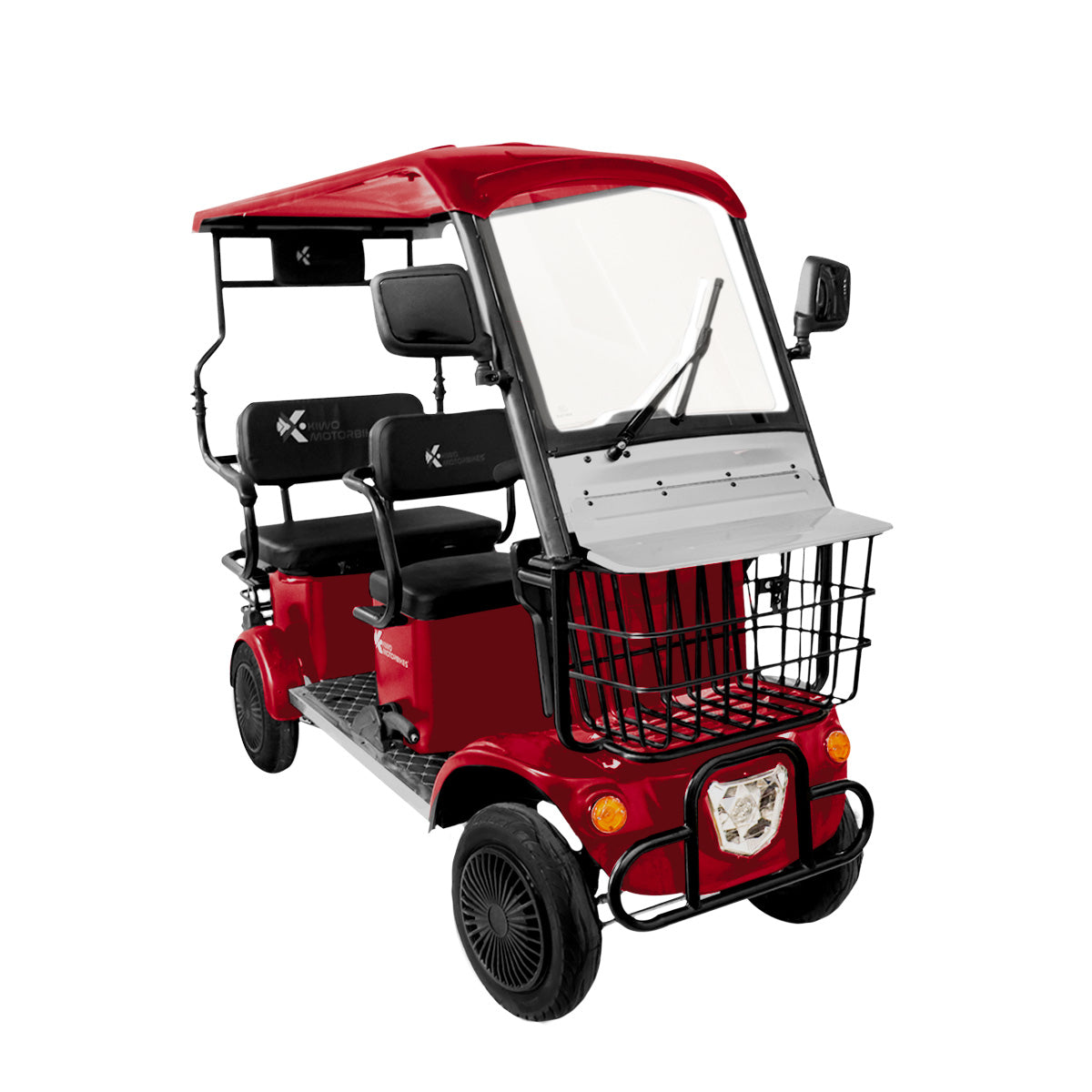 Foto 1 | Cuatrimoto Eléctrica Kiwo Con Techo Rojo Metálico Waldos Bty001