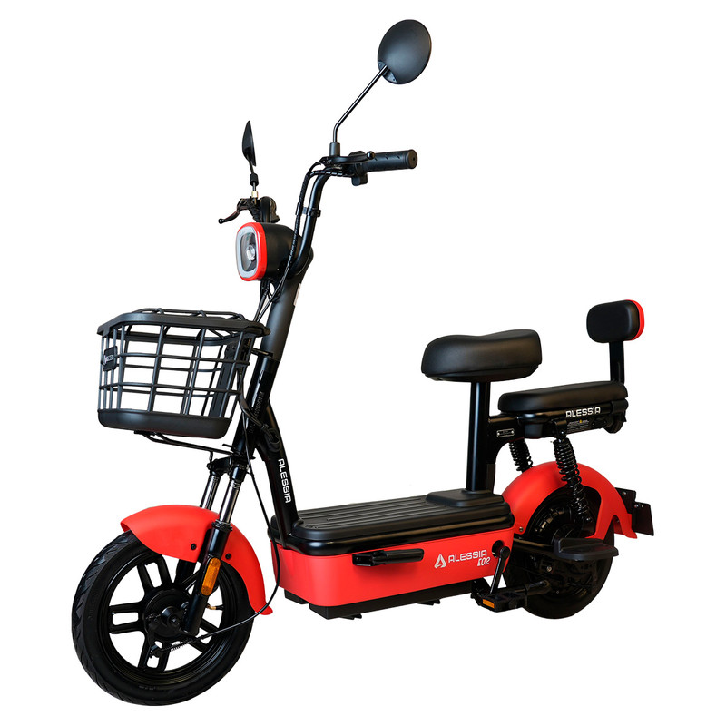 Foto 4 pulgar | Bicicleta Eléctrica Alessia Daily Urban Color Rojo 350w