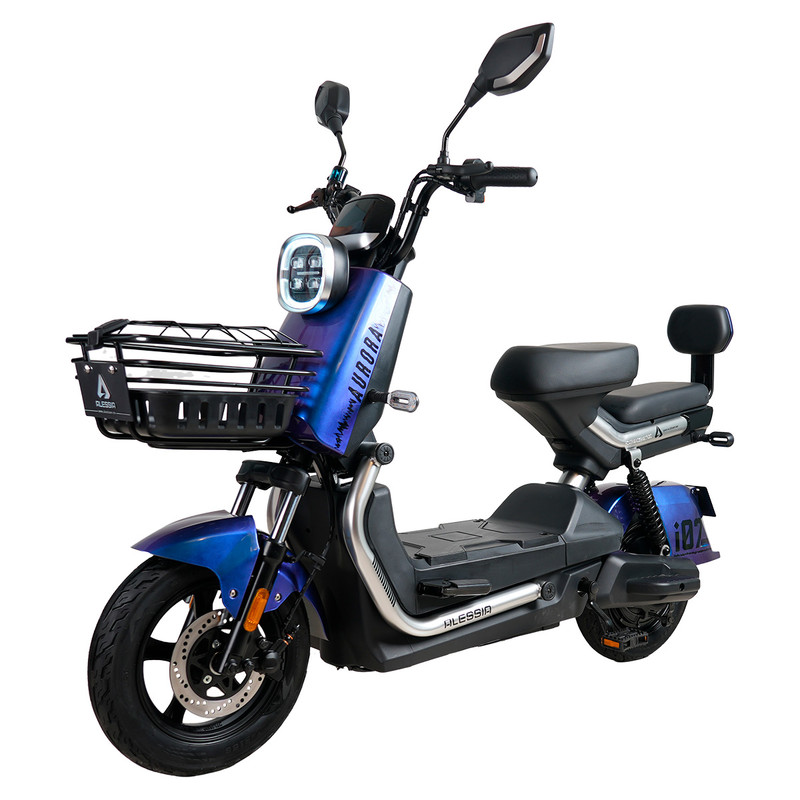 Foto 3 pulgar | Bicicleta Eléctrica Alessia Aurora Color Azul 800w
