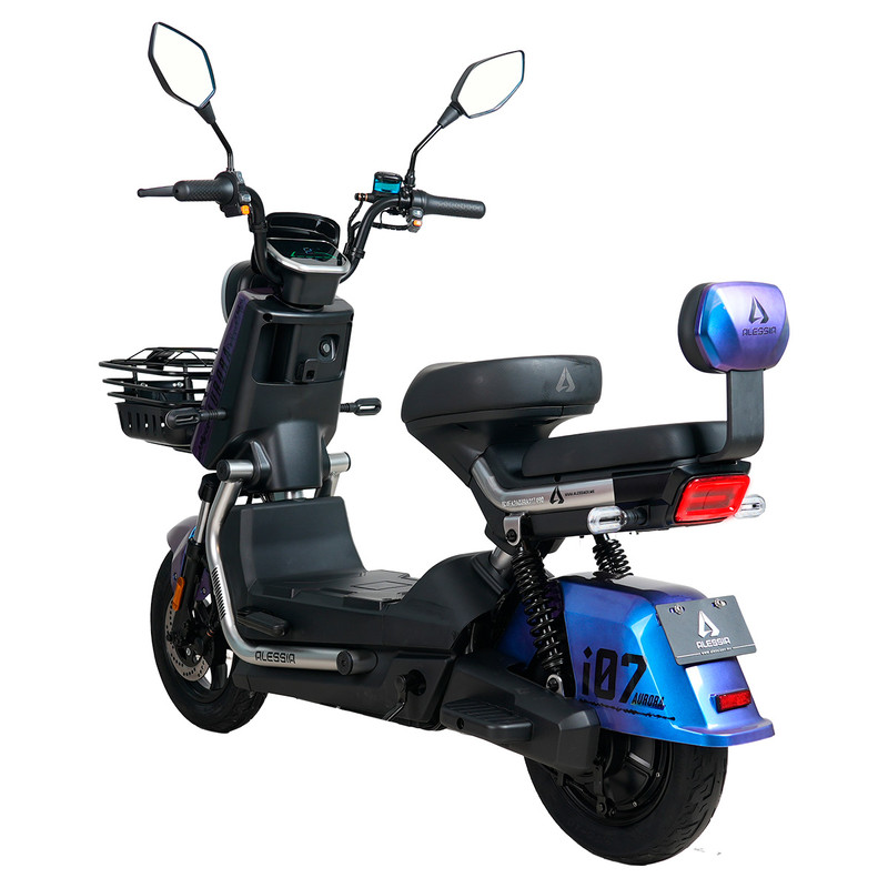 Foto 4 pulgar | Bicicleta Eléctrica Alessia Aurora Color Azul 800w