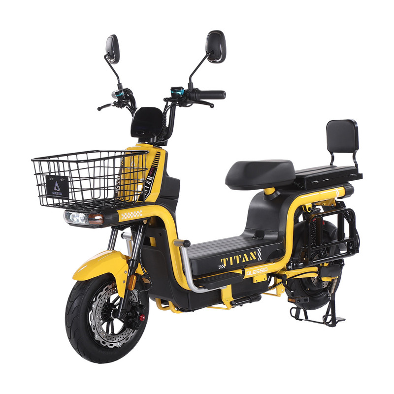Foto 3 pulgar | Bicicleta Eléctrica Alessia Titan Color Amarillo 800w