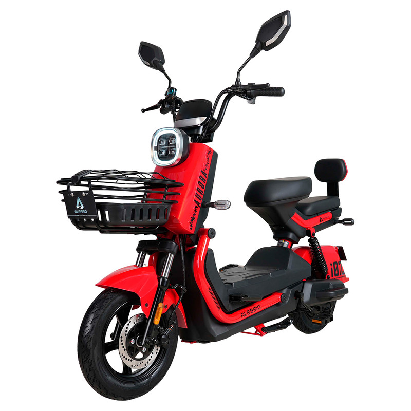 Foto 3 pulgar | Bicicleta Eléctrica Alessia Aurora Color Rojo 800w