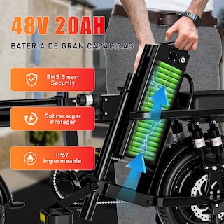 Foto 4 | Bicicleta Electrica Plegable 45km/h S1