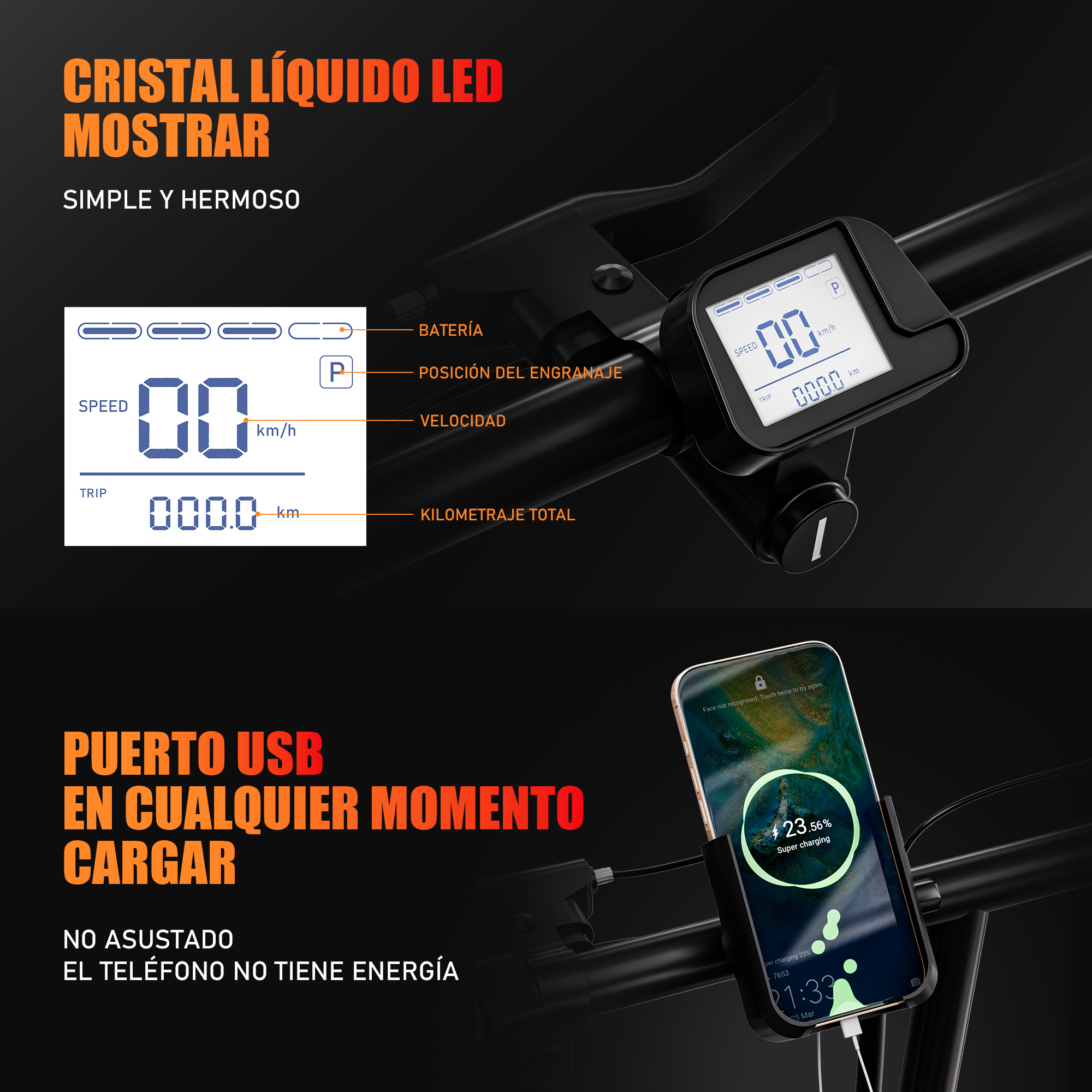 Foto 7 | Bicicleta Electrica Plegable 45km/h S1