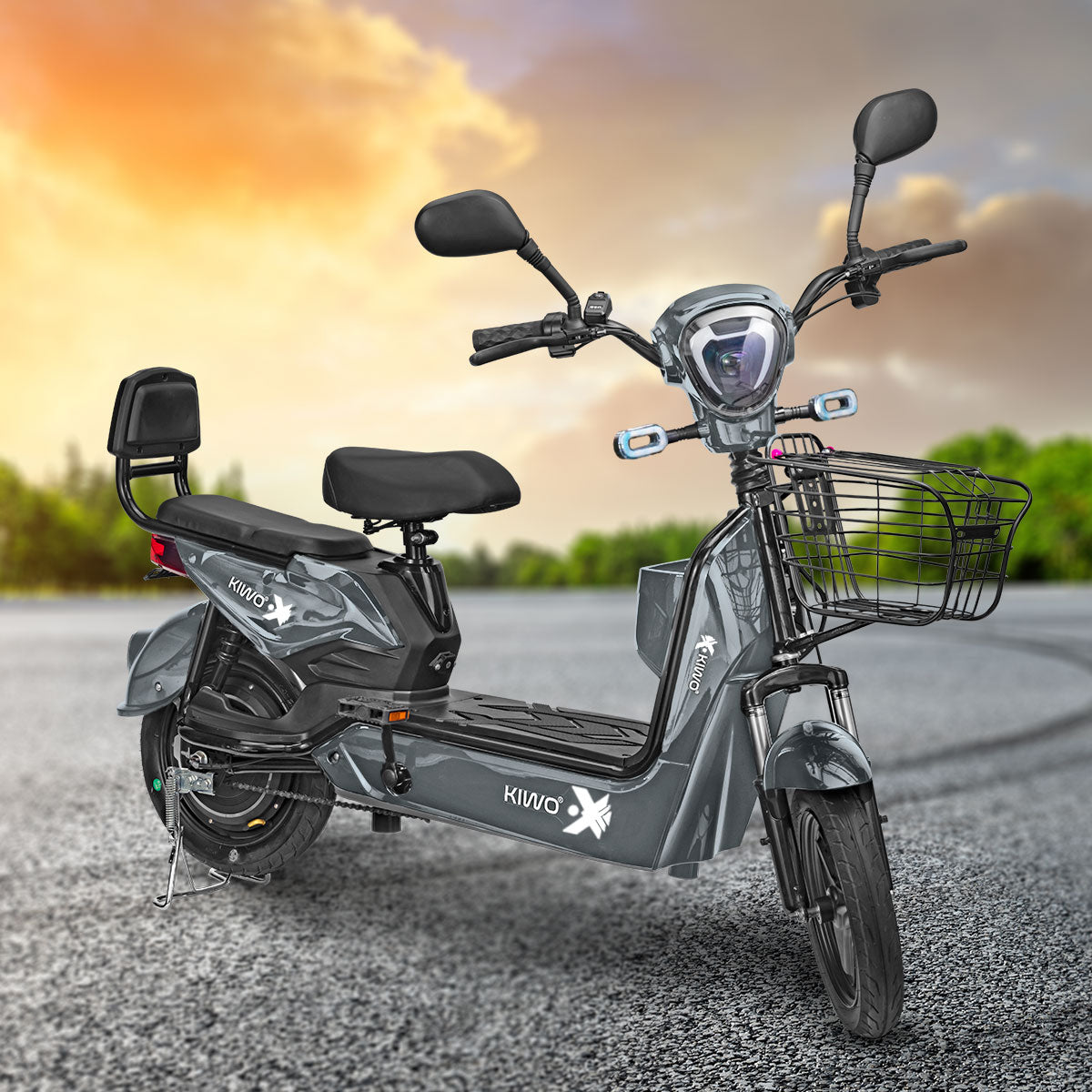 Foto 2 | Bicicleta Eléctrica Gris Kiwo Gy801
