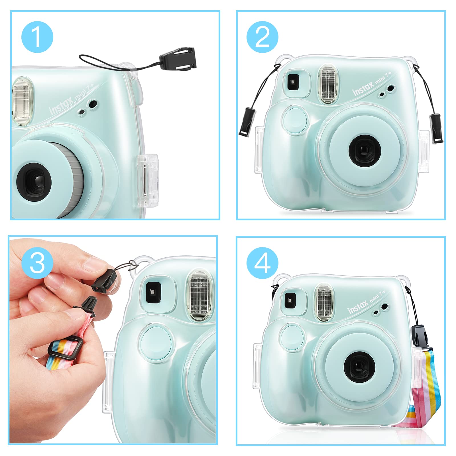 Foto 8 pulgar | Funda Protectora Transparente para Cámara Fujifilm Instax Mini 7+ - Venta Internacional