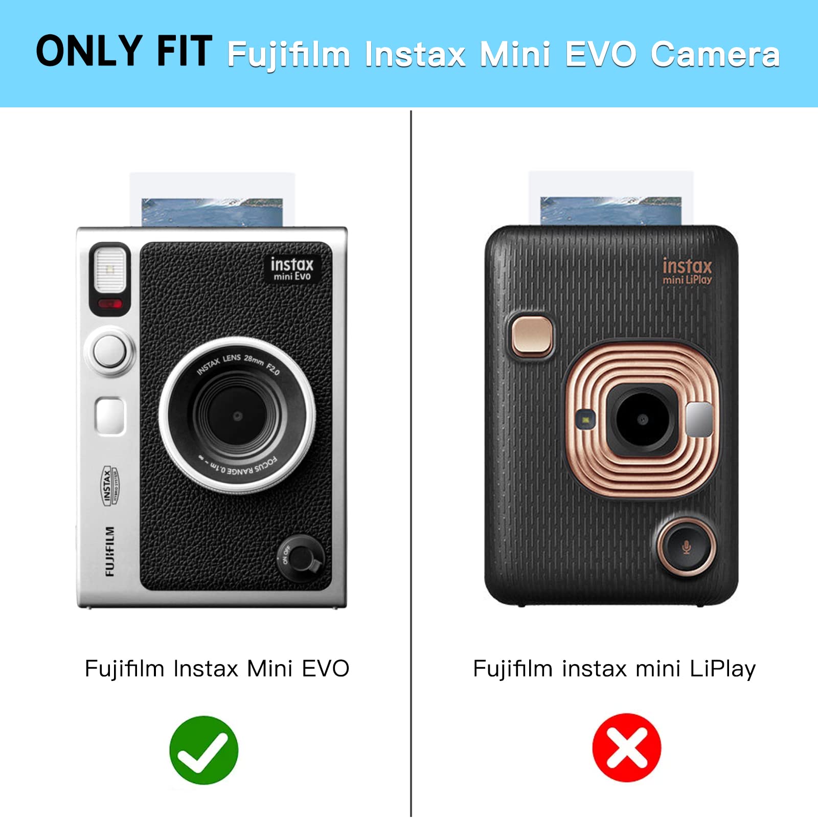 Foto 3 pulgar | Funda Protectora para Cámara Fujifilm Instax Mini Evo Transparente - Venta Internacional