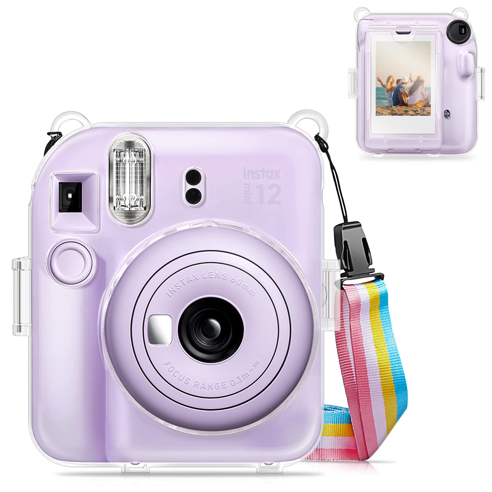 Funda Protectora Transparente para Cámara Fujifilm Instax Mini 12 - Venta Internacional