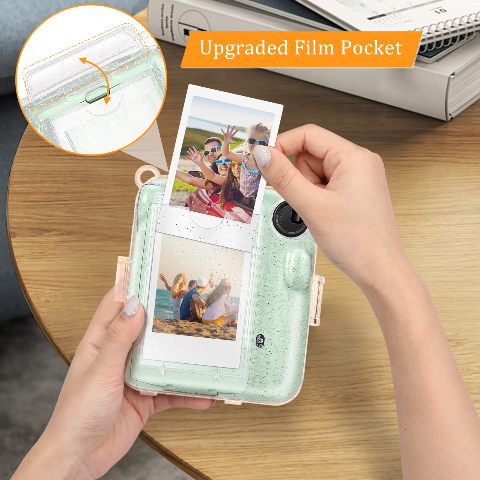 Foto 4 | Funda Protectora Fintie Transparente para Cámara Instax Mini-Venta Internacional