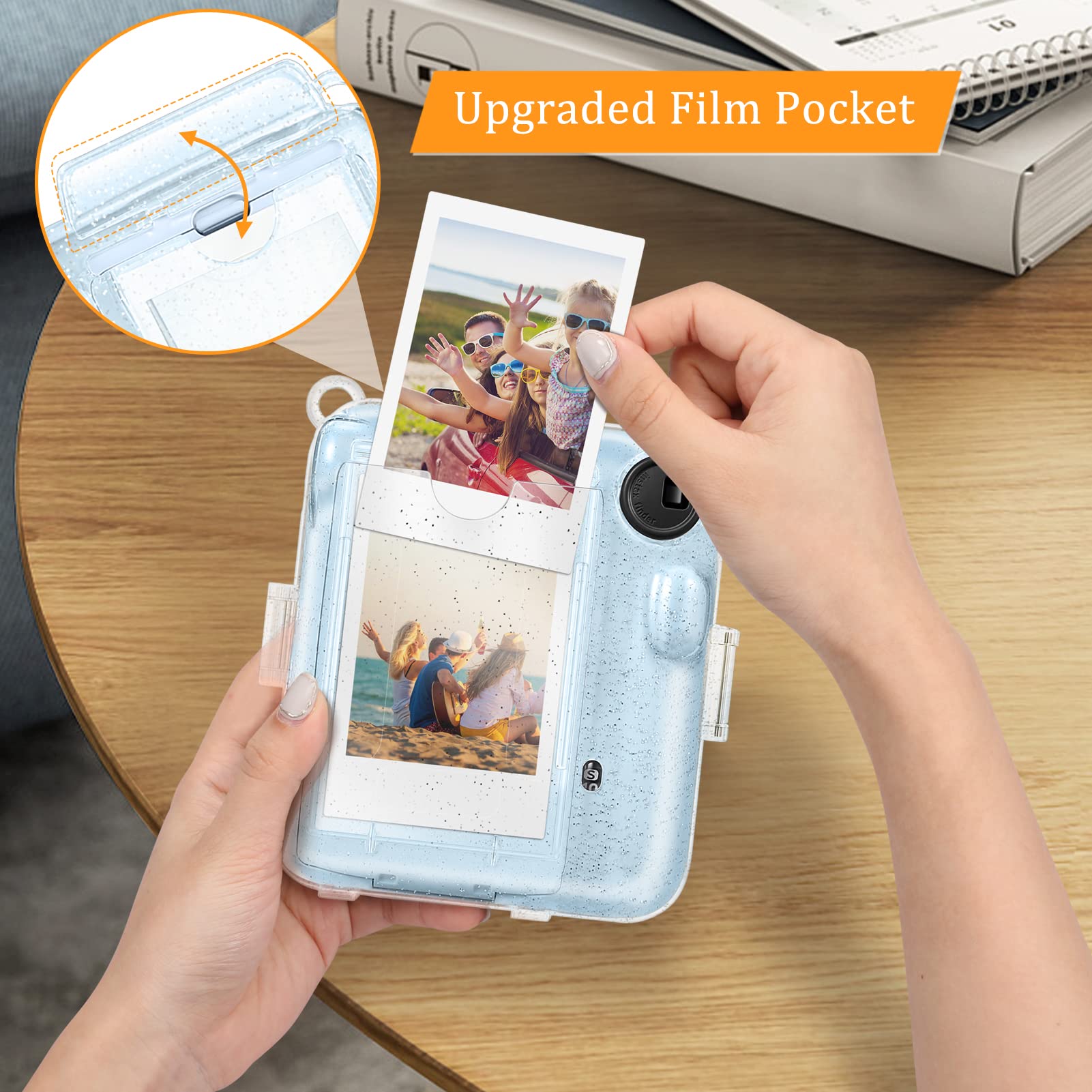 Foto 5 pulgar | Funda Protectora Fintie Transparente para Cámara Instax Mini-Venta Internacional