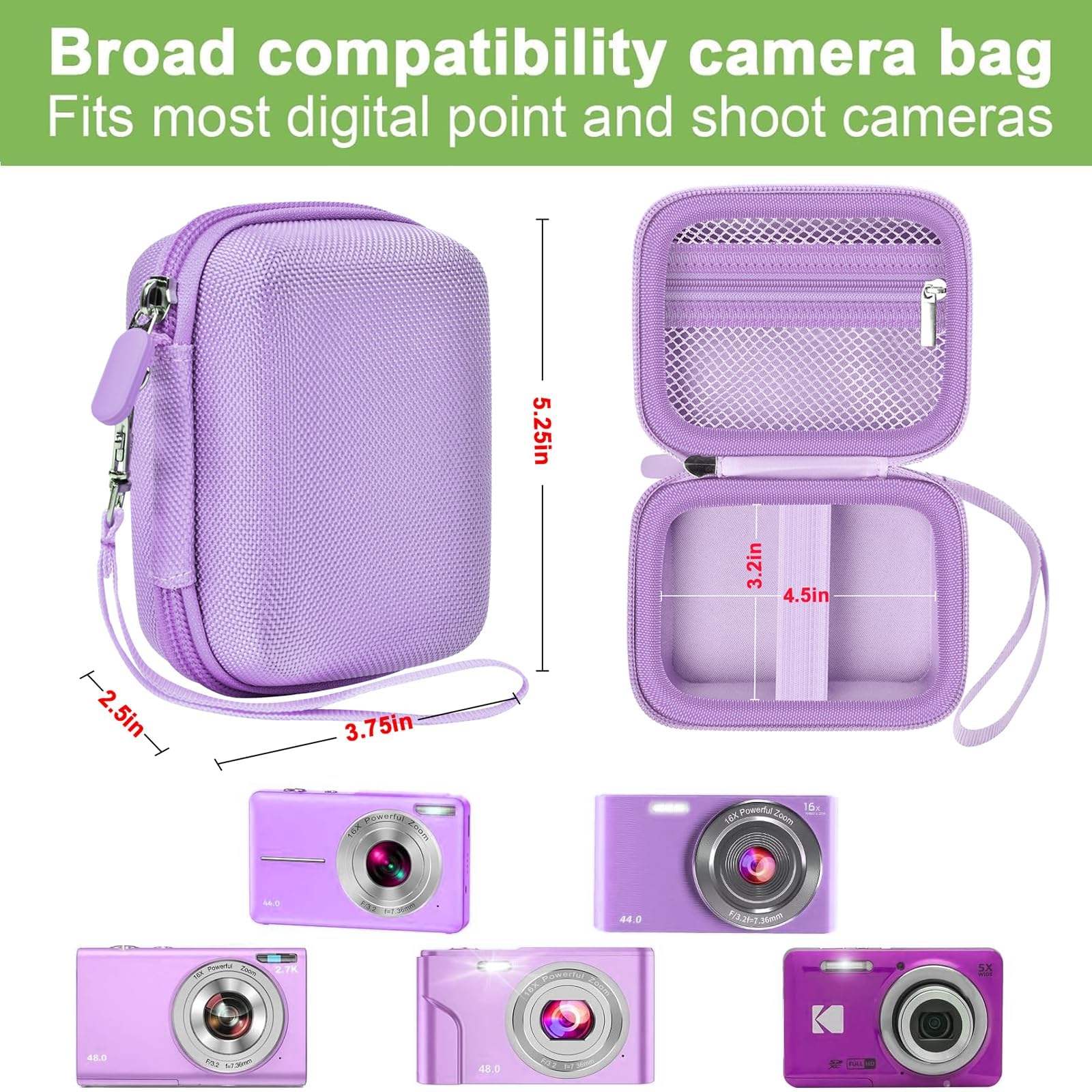 Foto 3 | Funda Para Cámara Alkoo Compatible Con Vahoiald Fhd 1080p - Venta Internacional