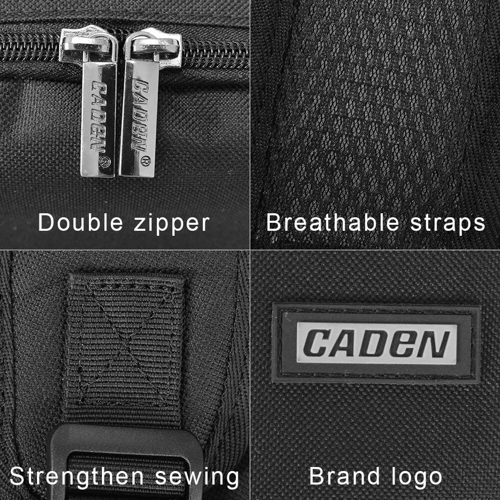 Foto 8 pulgar | Mochila Para Cámara Caden D6 Professional Impermeable Negra - Venta Internacional.