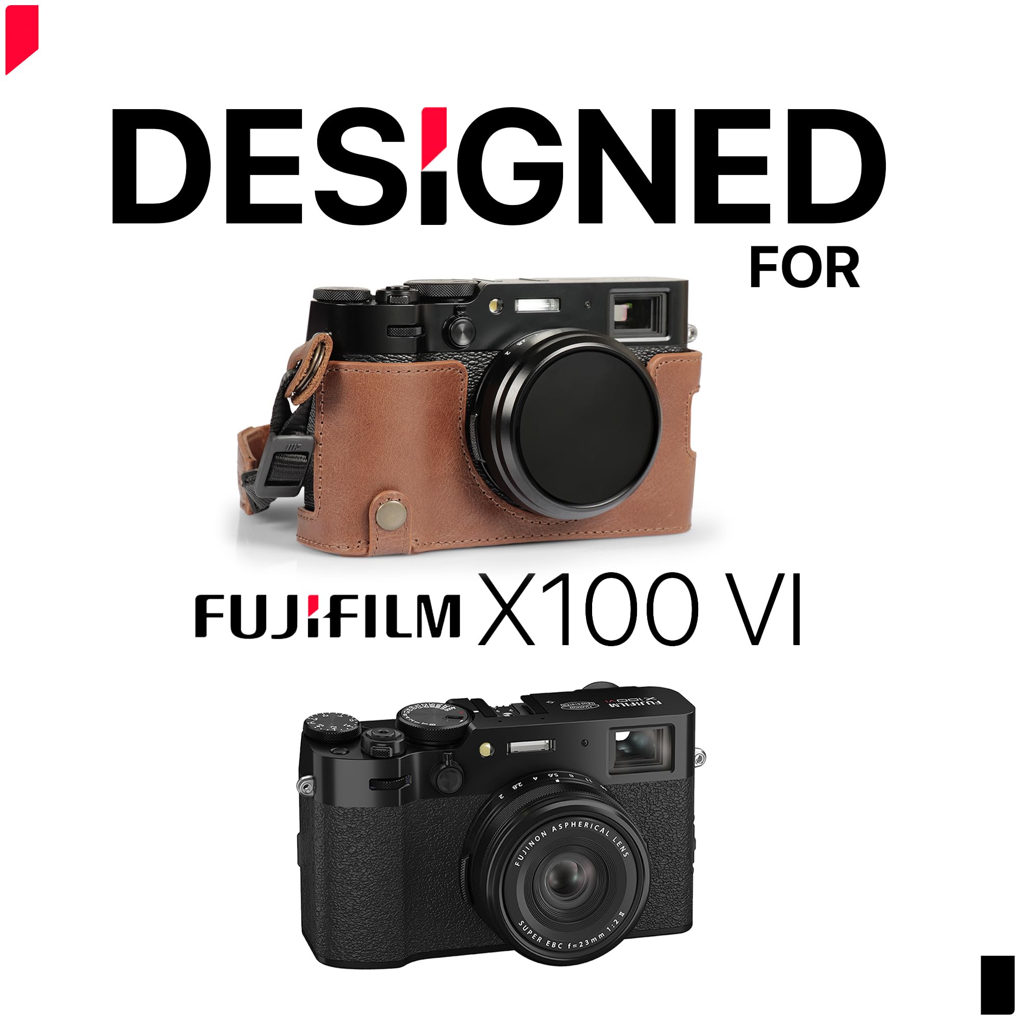 Foto 4 pulgar | Funda De Piel Auténtica Megagear Ever Ready Para Cámara Fujifilm X10 - Venta Internacional.