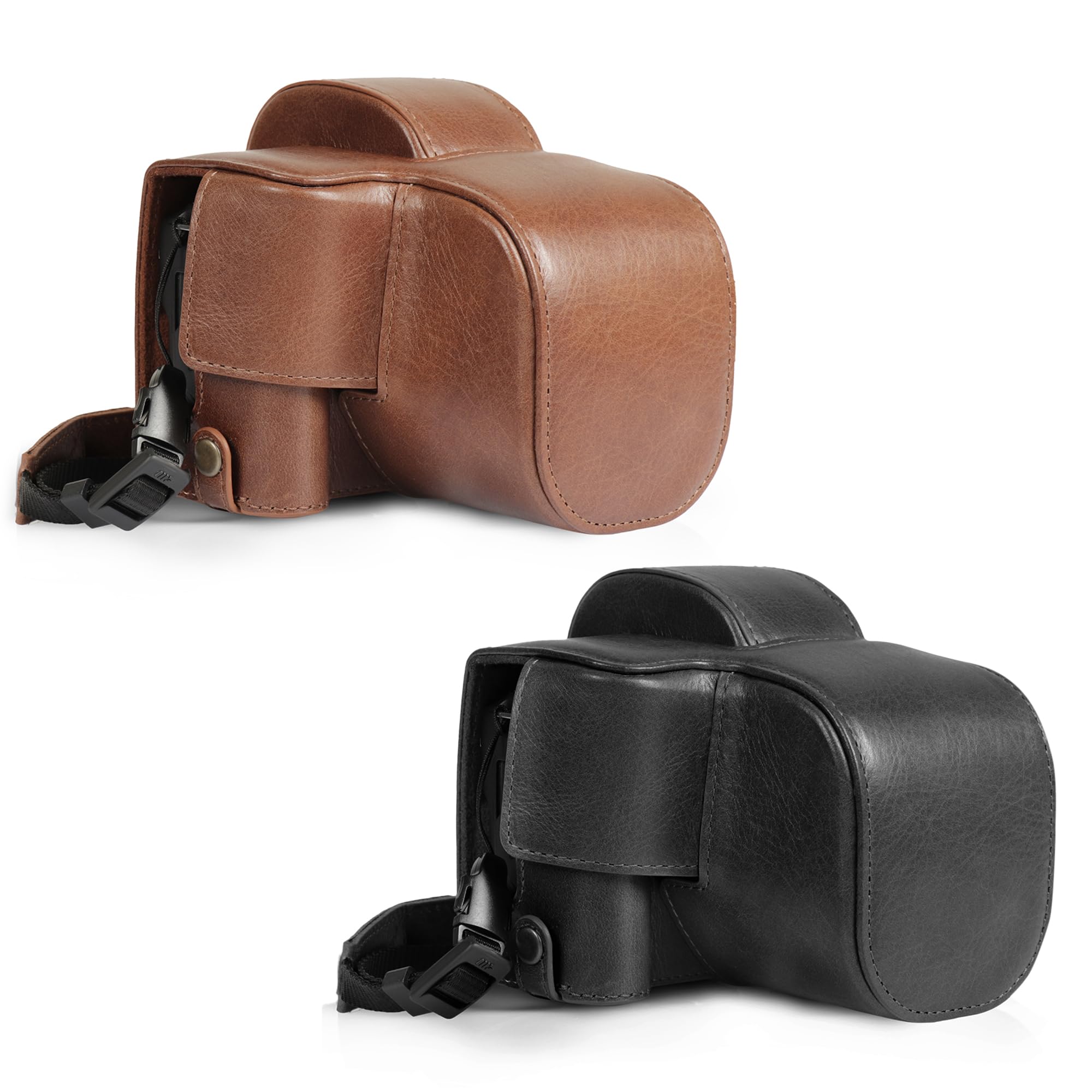 Foto 3 pulgar | Funda de Piel Auténtica Megagear para Cámara Canon Eos R100 - Venta Internacional