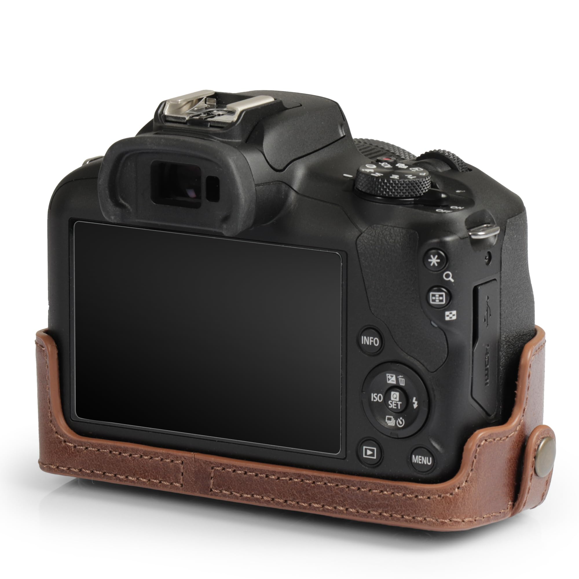 Foto 6 pulgar | Funda de Piel Auténtica Megagear para Cámara Canon Eos R100 - Venta Internacional