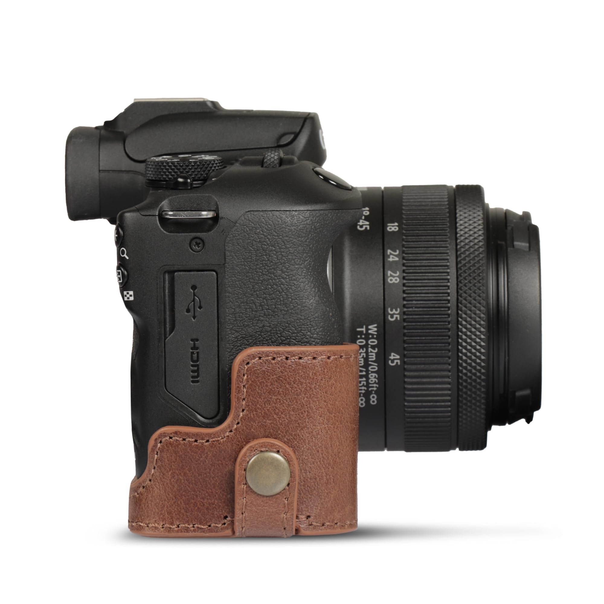Foto 7 pulgar | Funda de Piel Auténtica Megagear para Cámara Canon Eos R100 - Venta Internacional