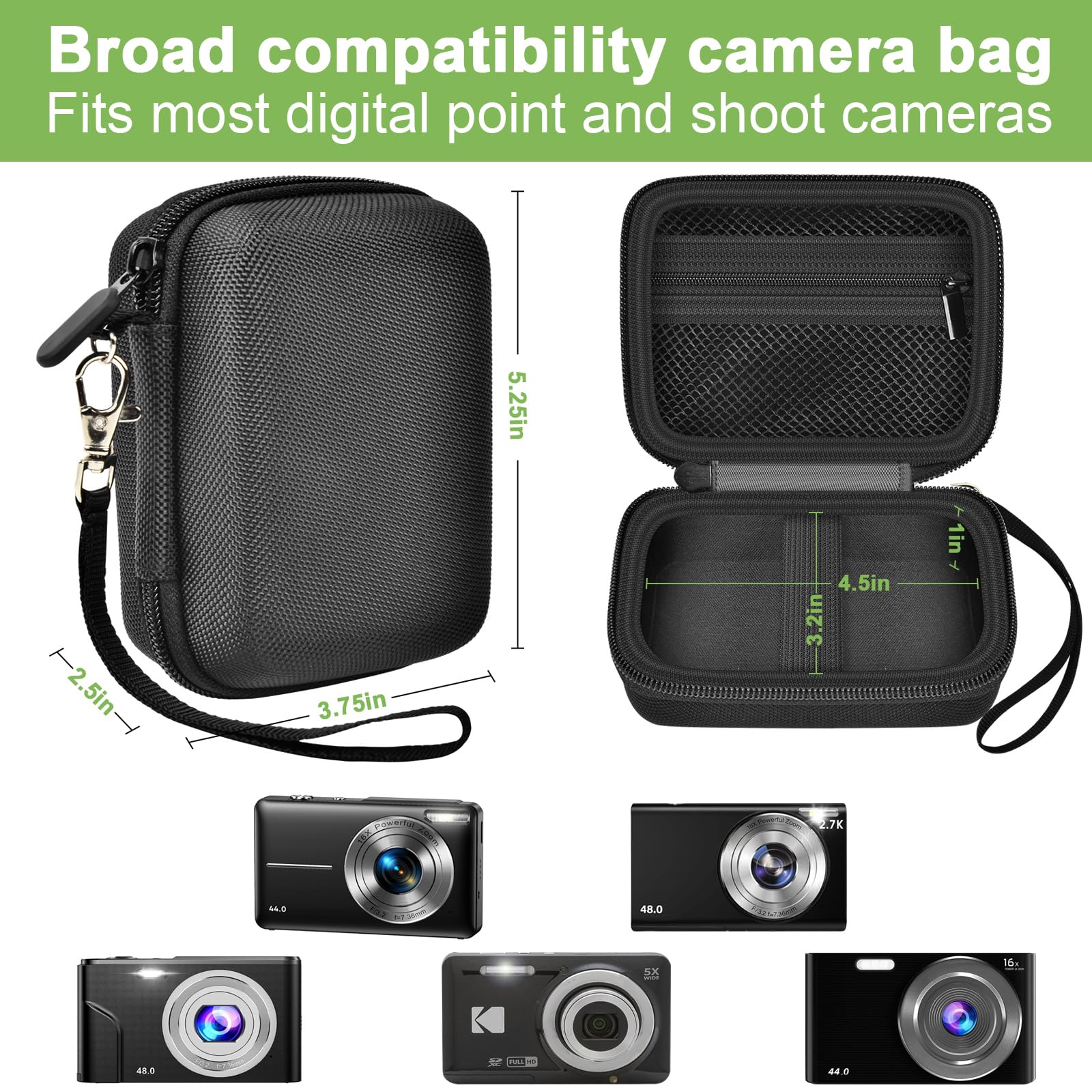 Foto 4 pulgar | Funda De Cámara Alkoo Compatible Con Vahoiald Fhd 1080p - Venta Internacional.