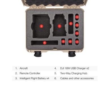 Foto 6 | Funda Nanuk 910 Con Inserto De Espuma Para Dji Mavic Mini 2 Fly More - Venta Internacional.
