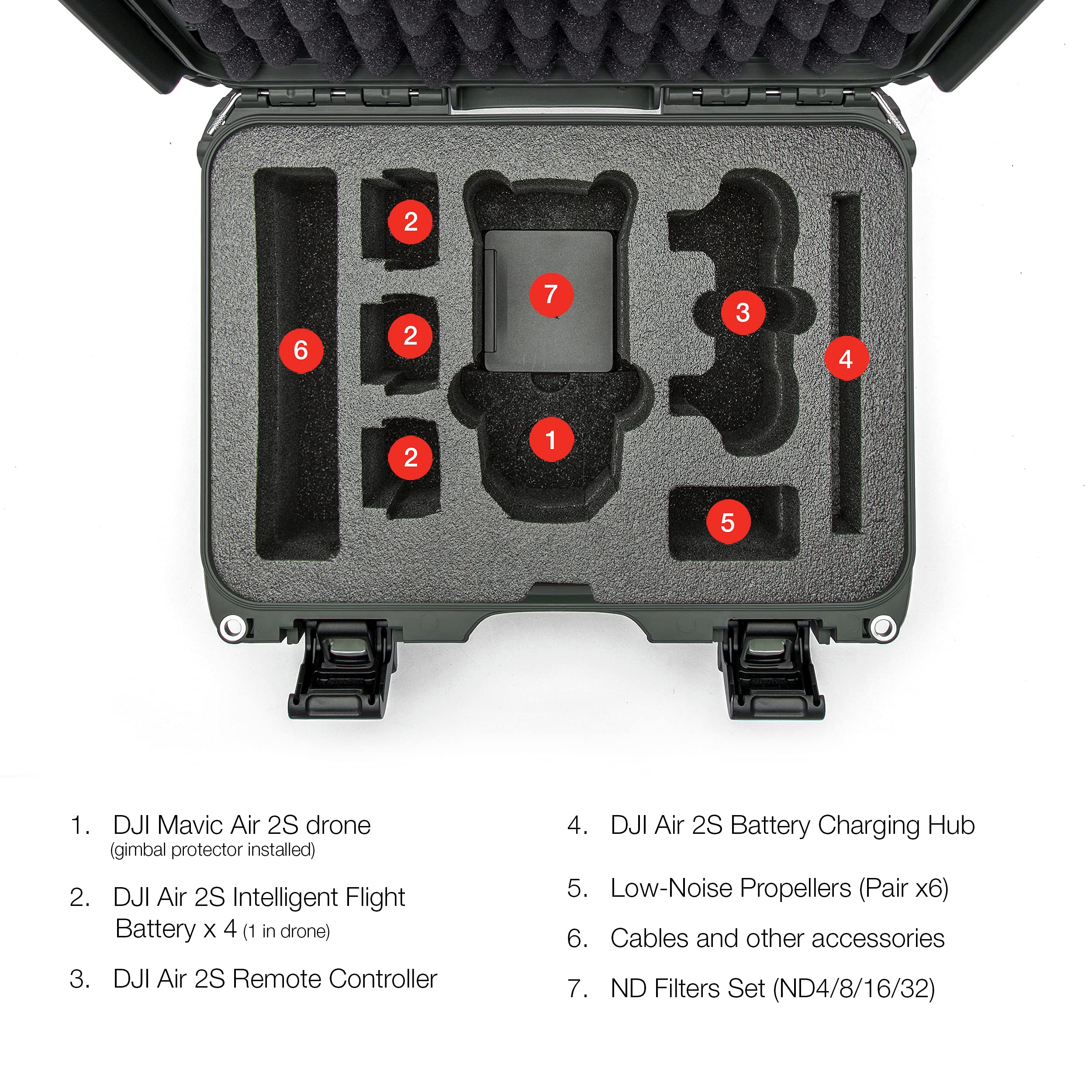 Foto 6 | Funda Rígida Impermeable Nanuk 915-MAVIA2S6 para DJI Air 2S Fly More - Venta Internacional