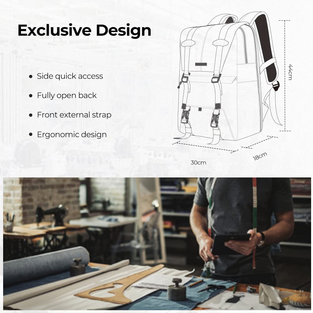 Foto 4 pulgar | Mochila Para Cámara K&f Concept De Gran Capacidad Con Protector De Lluvia De 20 Litros - Venta Internacional.