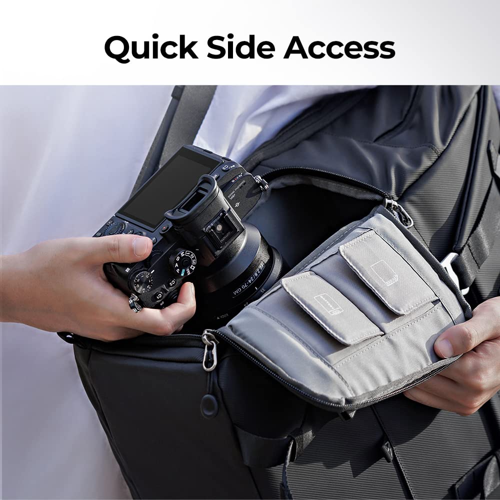 Foto 5 pulgar | Mochila Para Cámara K&f Concept De Gran Capacidad Con Protector De Lluvia De 20 Litros - Venta Internacional.