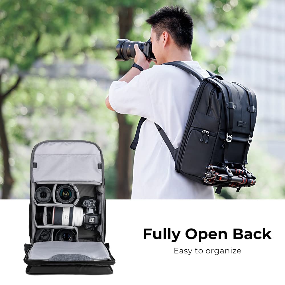 Foto 5 | Mochila Para Cámara K&f Concept De Gran Capacidad Con Protector De Lluvia De 20 Litros - Venta Internacional.