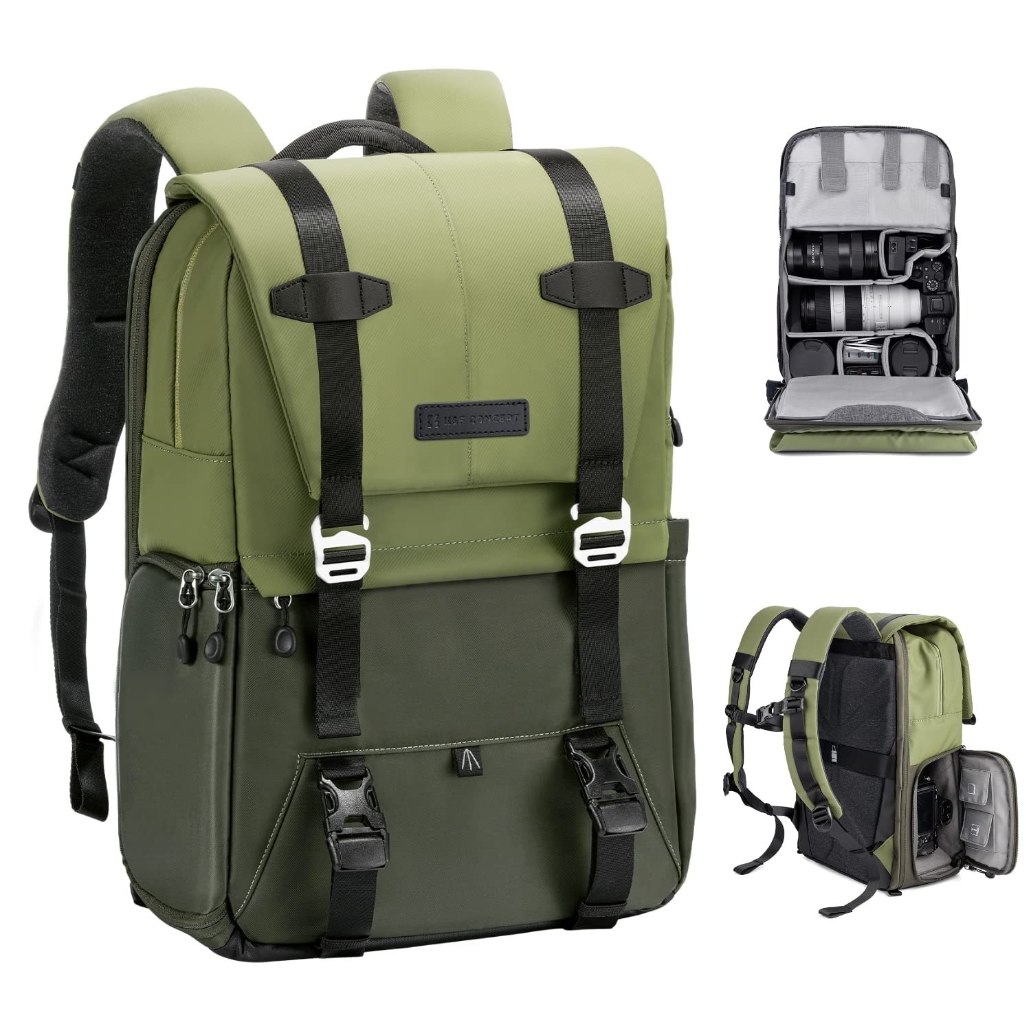 Foto 2 pulgar | Mochila Para Cámara K&f Concept De Gran Capacidad, 20 Litros, Con Funda Impermeable - Venta Internacional.