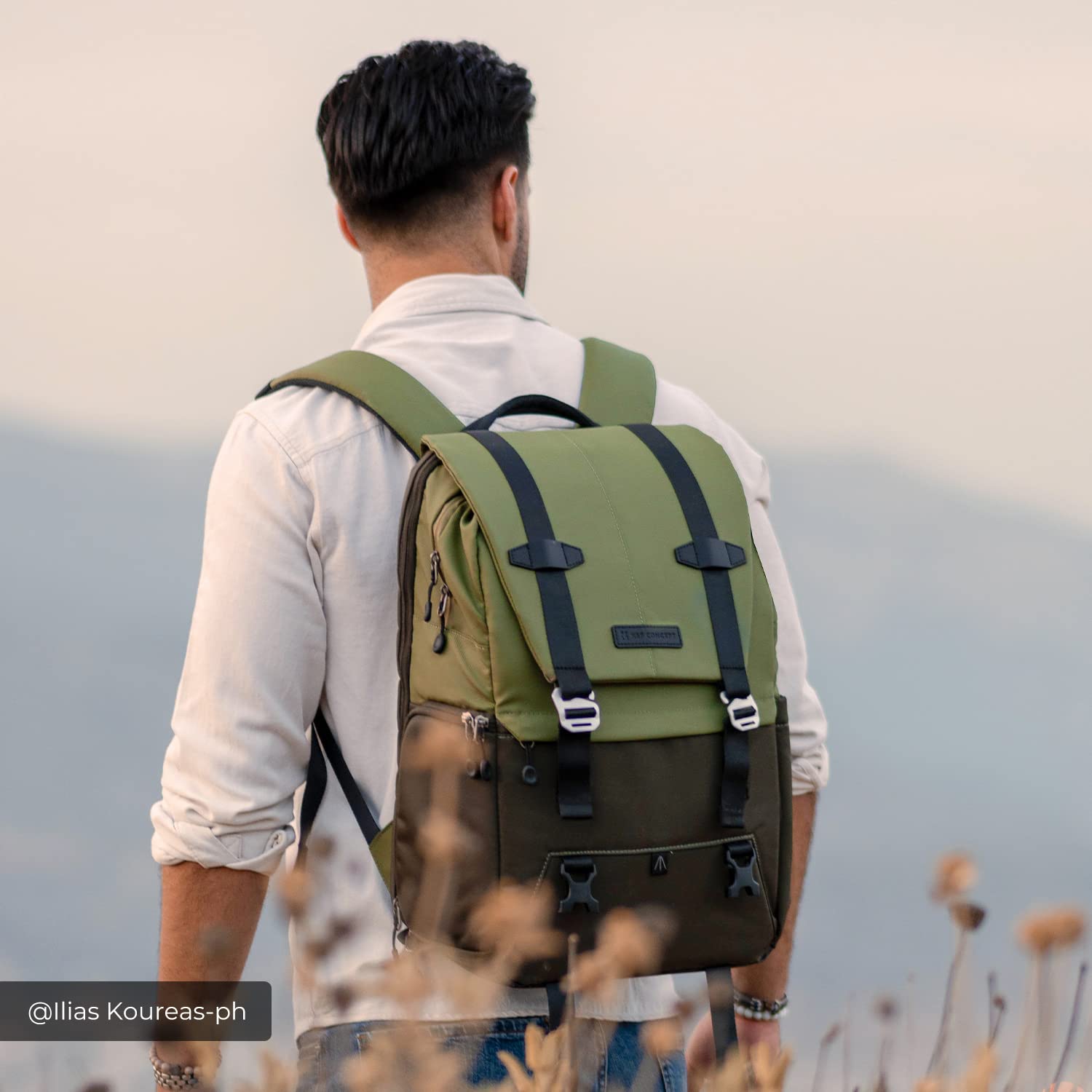 Foto 2 | Mochila Para Cámara K&f Concept De Gran Capacidad, 20 Litros, Con Funda Impermeable - Venta Internacional.