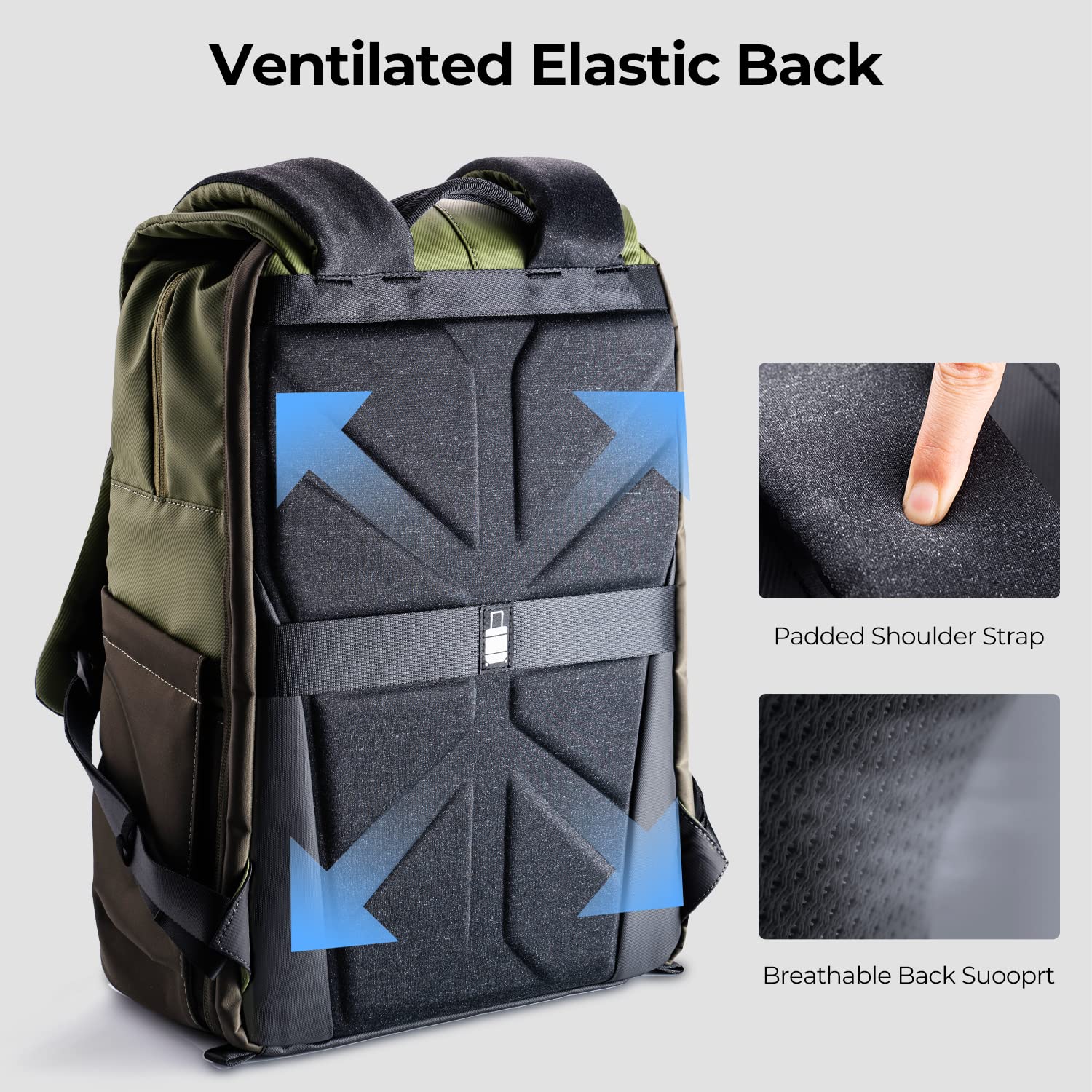 Foto 6 | Mochila Para Cámara K&f Concept De Gran Capacidad, 20 Litros, Con Funda Impermeable - Venta Internacional.