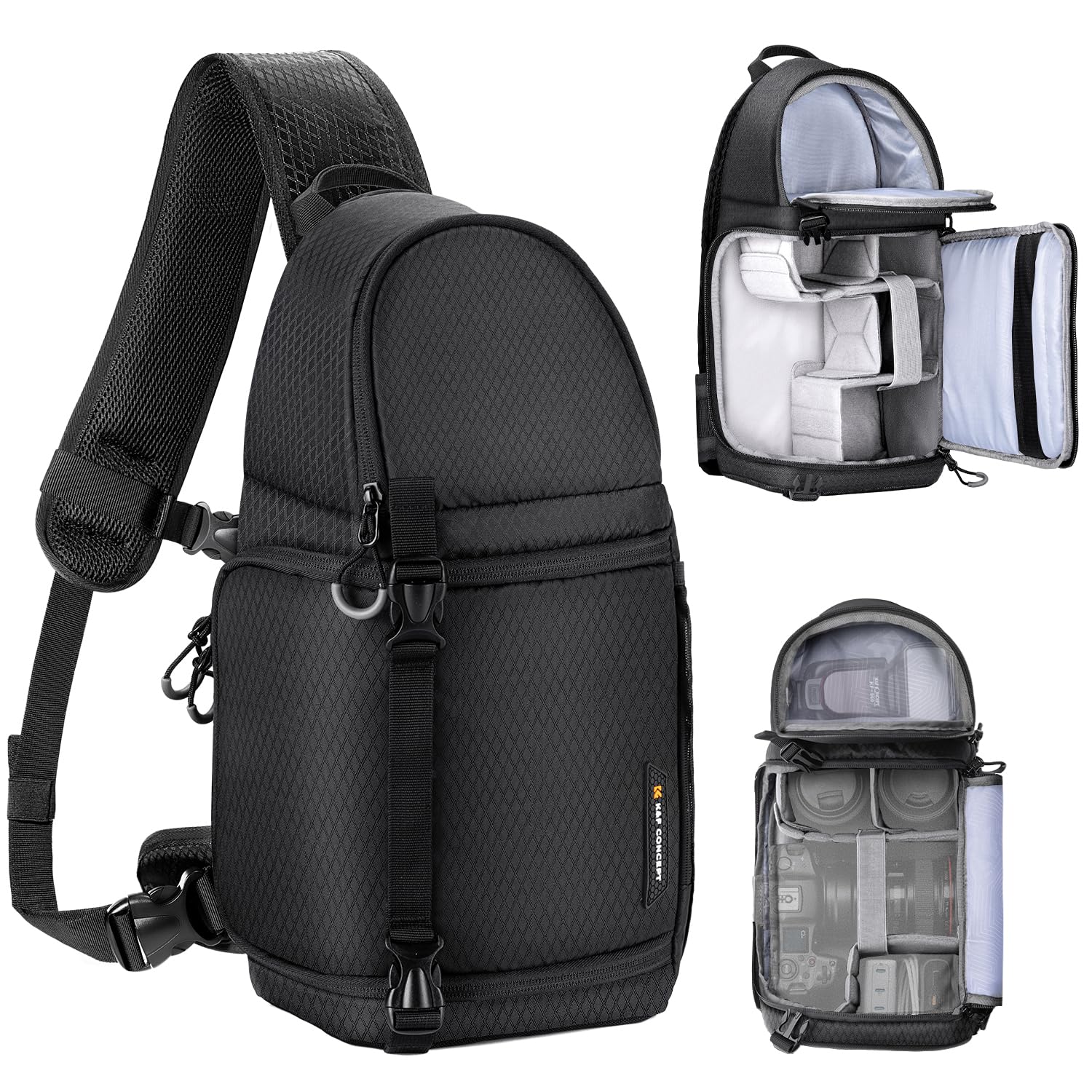 Foto 2 pulgar | Bolso Bandolera K&f Concept Impermeable Para Cámara Réflex Digital, Réflex O Sin Espejo - Venta Internacional.